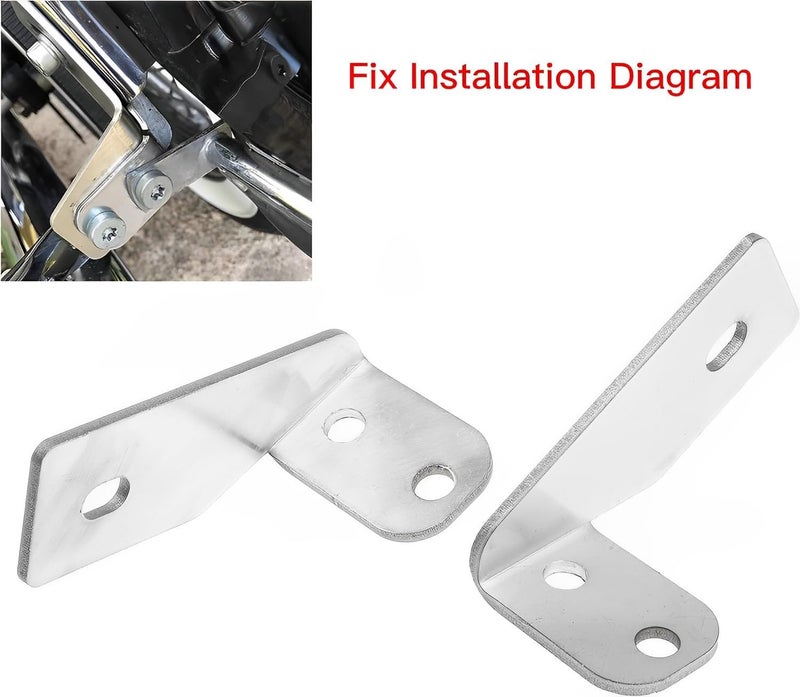 VPZMT Side Broken Fender Saddlebag Rail Support Brackets Strut for Harley Touring FLT,FLHT,Street Glide,Road Glide,Road King,Electra Glide,Ultra Glide 1984-2008 Models (Rail Support Brackets Strut) - Image 4